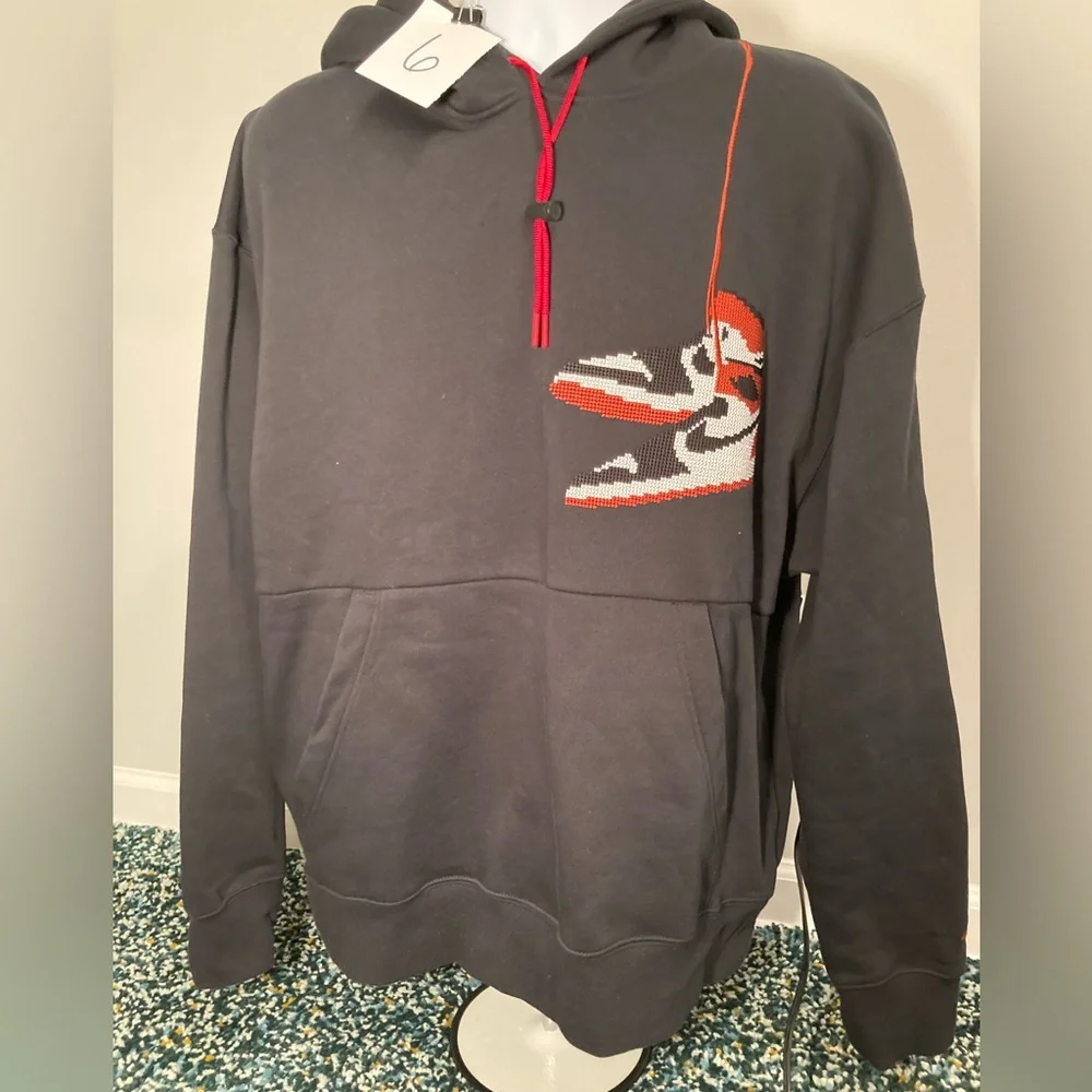 Air Jordan Jumpman Holiday Men’s Hoodie - XXL featuring black white & red shoes
